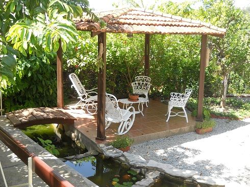 'Back yard' Casas particulares are an alternative to hotels in Cuba.